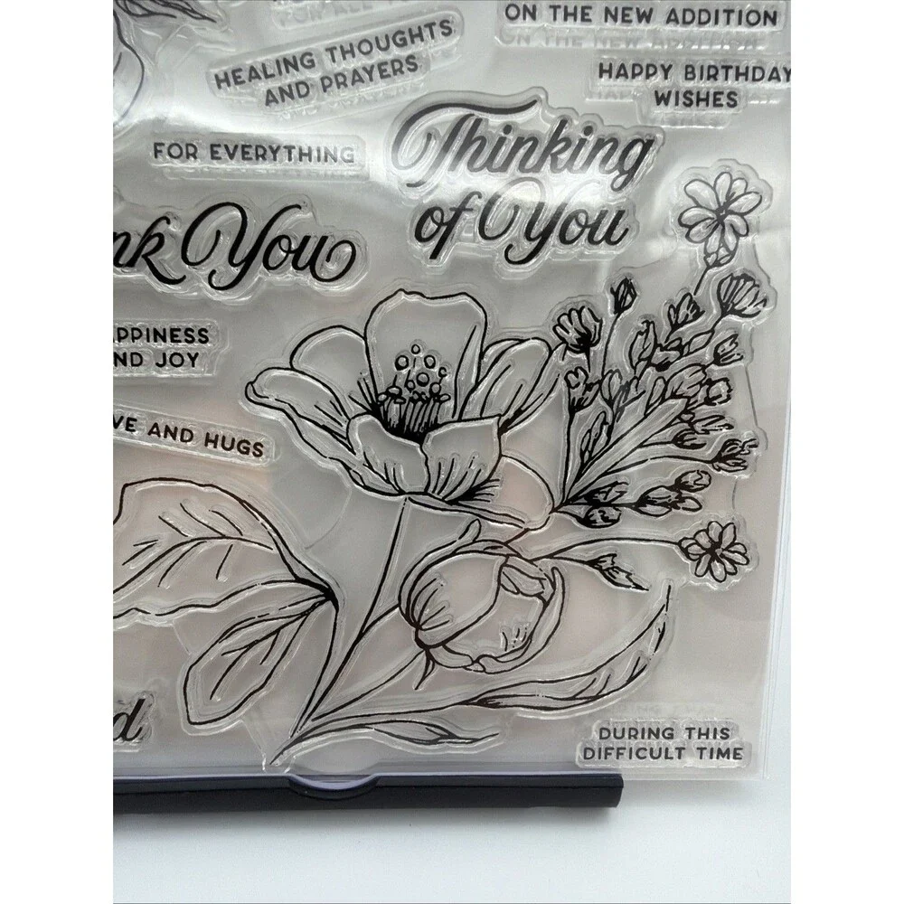 Simon Says Stamp - Wild & Free Flowers - Clear Photopolymer sympathy thank you